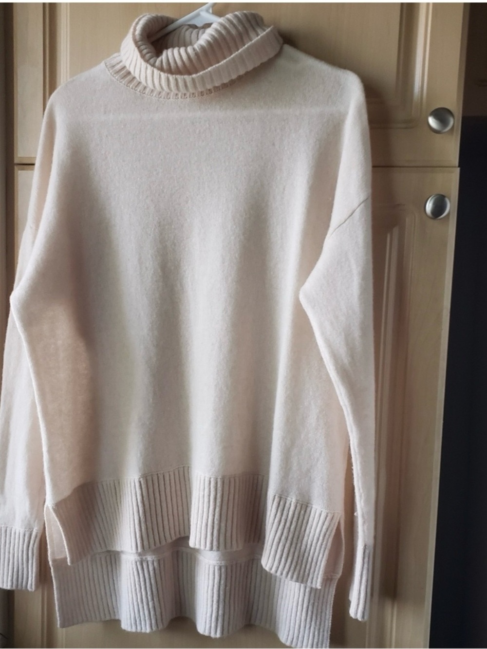 Saks Fifth Avenue | Cashmere Cream Ribbed Turtleneck Sweater